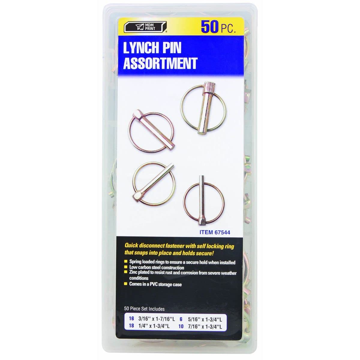 Lynch Pin Kit, 50 Piece