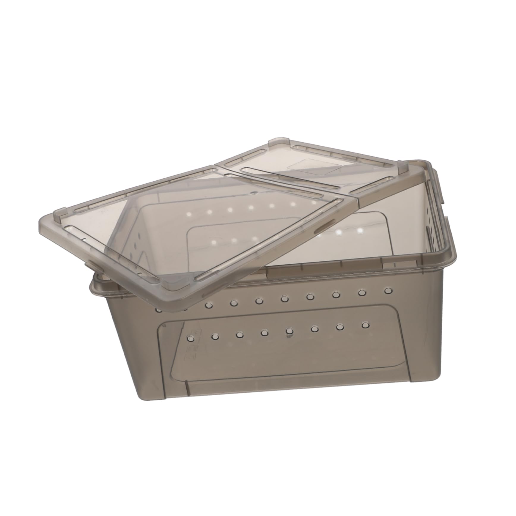 SosoportBox Reptile Feeding Box Reptile Case Reptile Supply Snake Terrarium Terrariums Reptile Breeding Tank Reptile Tank Extra Large Faunarium Snail Cage Plastic Dark Grey