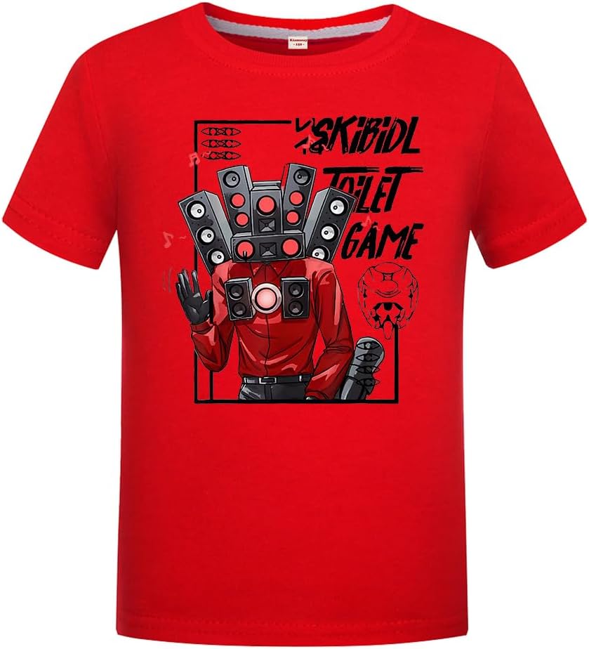 KiamseayYouTube Game Girls Boys T-Shirts Unisex Kids Cotton Tee for 3-13 Years