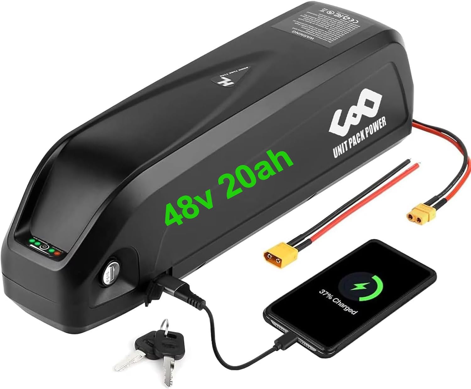 Unit Pack Power 48V 20 Ah Electirc Bike Battery - Lithiu-m Ion Ebike Battery 1000W 750W 500W 1500W 1200W for BBSHD BBS02 - LG4800 Cell Ebike Battery