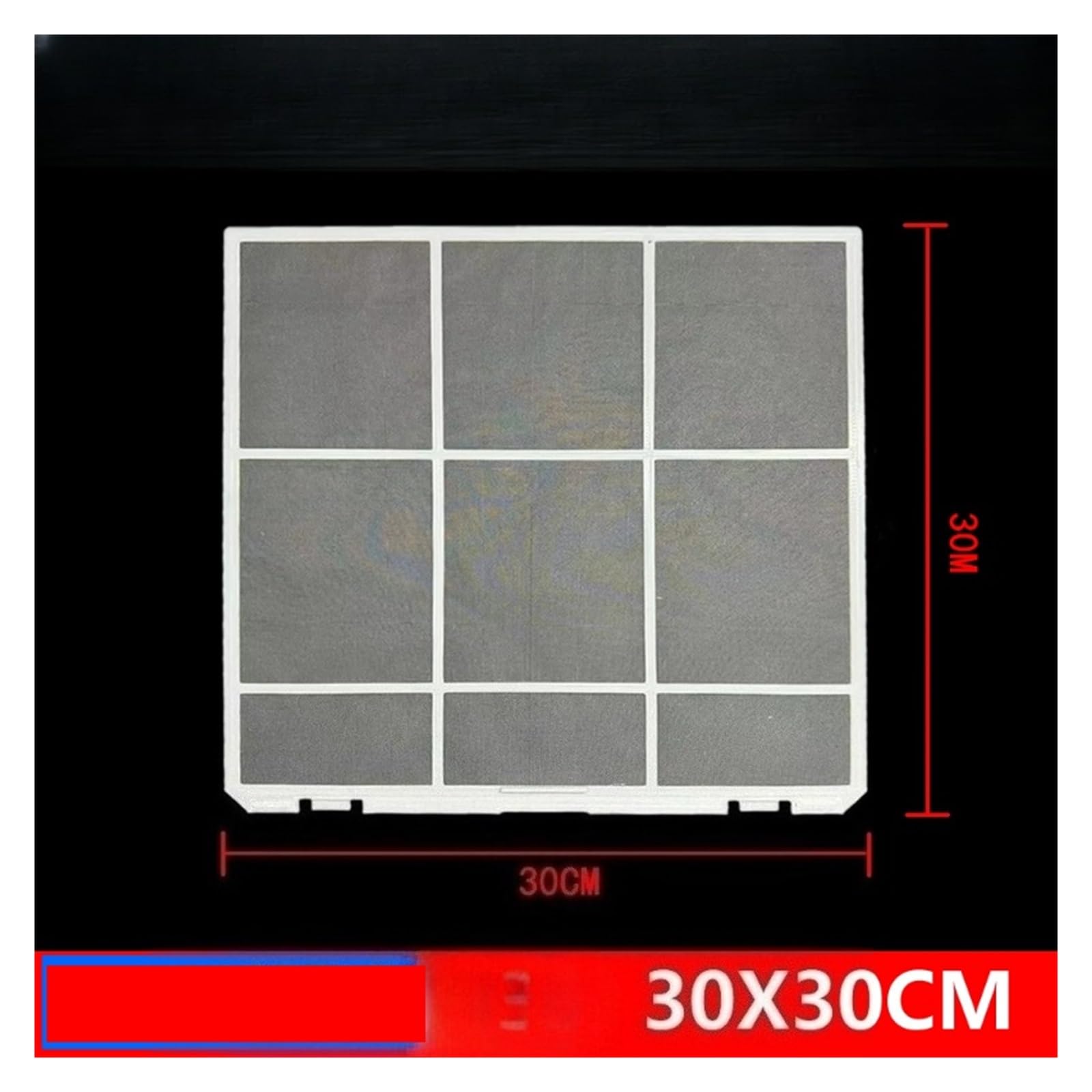 Filtro antipolvere for filtro aria condizionata, 2 pezzi, compatibile con TOSHIBA, 30X30 cm