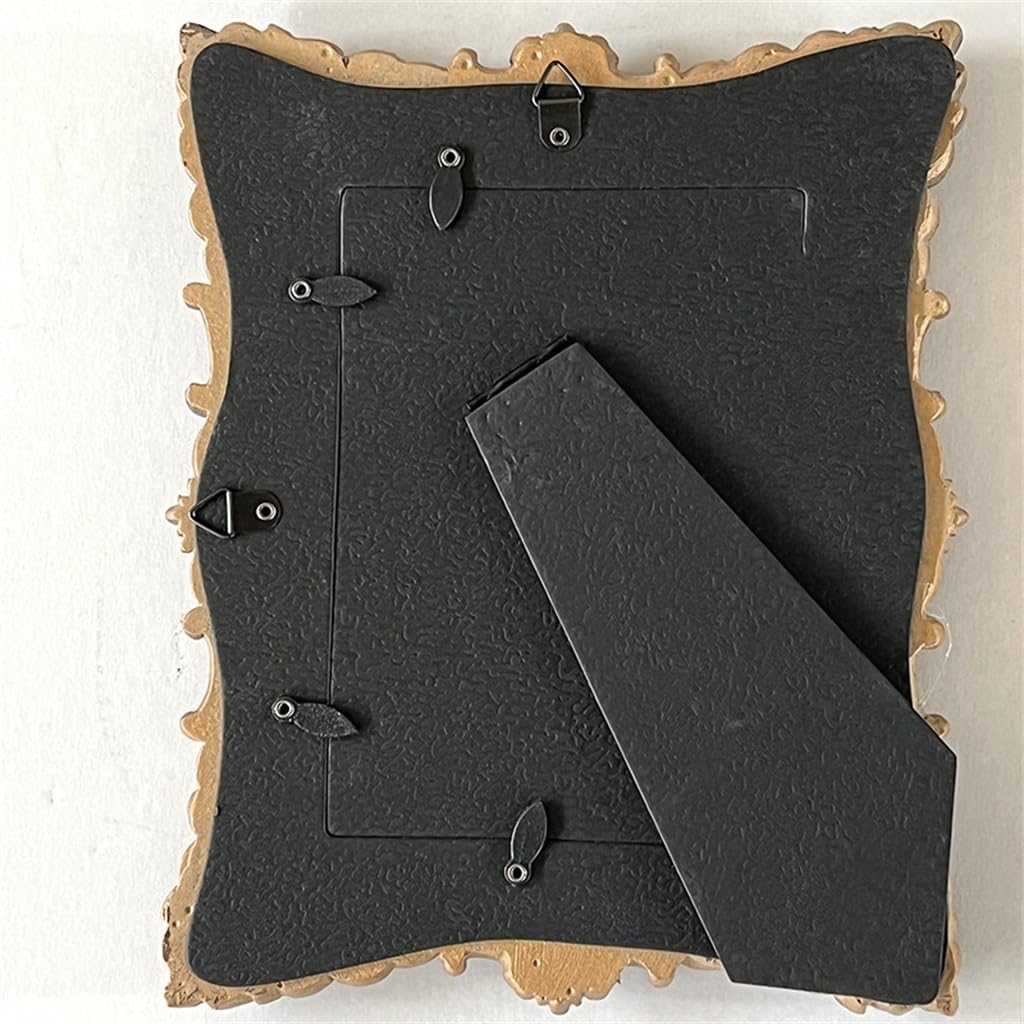Tisch aus geprägtem Kunstharz, 15,2 cm, mit horizontalen und vertikalen Bilderrahmen für Hochzeitsfotos (2)
