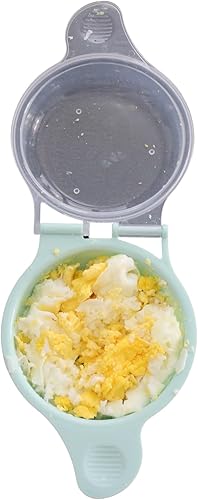 Miniatura 9 de Cocedor de huevos para microondas para sándwiches y tortillas, escalfador de huevos en microondas sin BPA, máquina para hacer huevos fritos, máquina