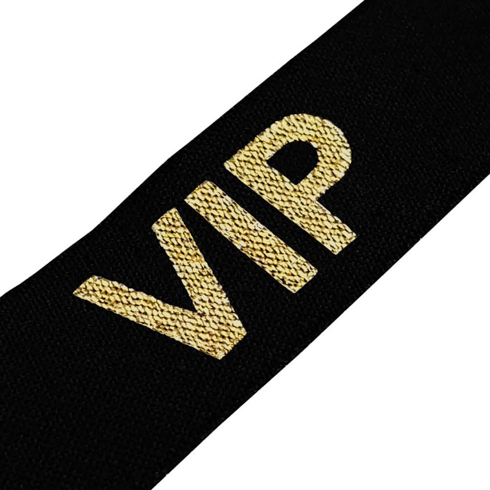 Braccialetti in tessuto per eventi motivo VIP, braccialetti di identificazione (100)