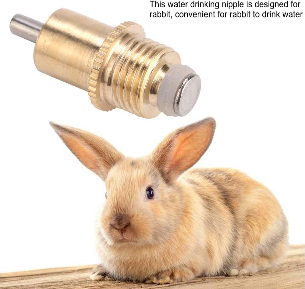 20Pcs Poultry Drinker Rabbit Automatic Waterer Long Type Water Drinking Poultry Watering System for Rabbit