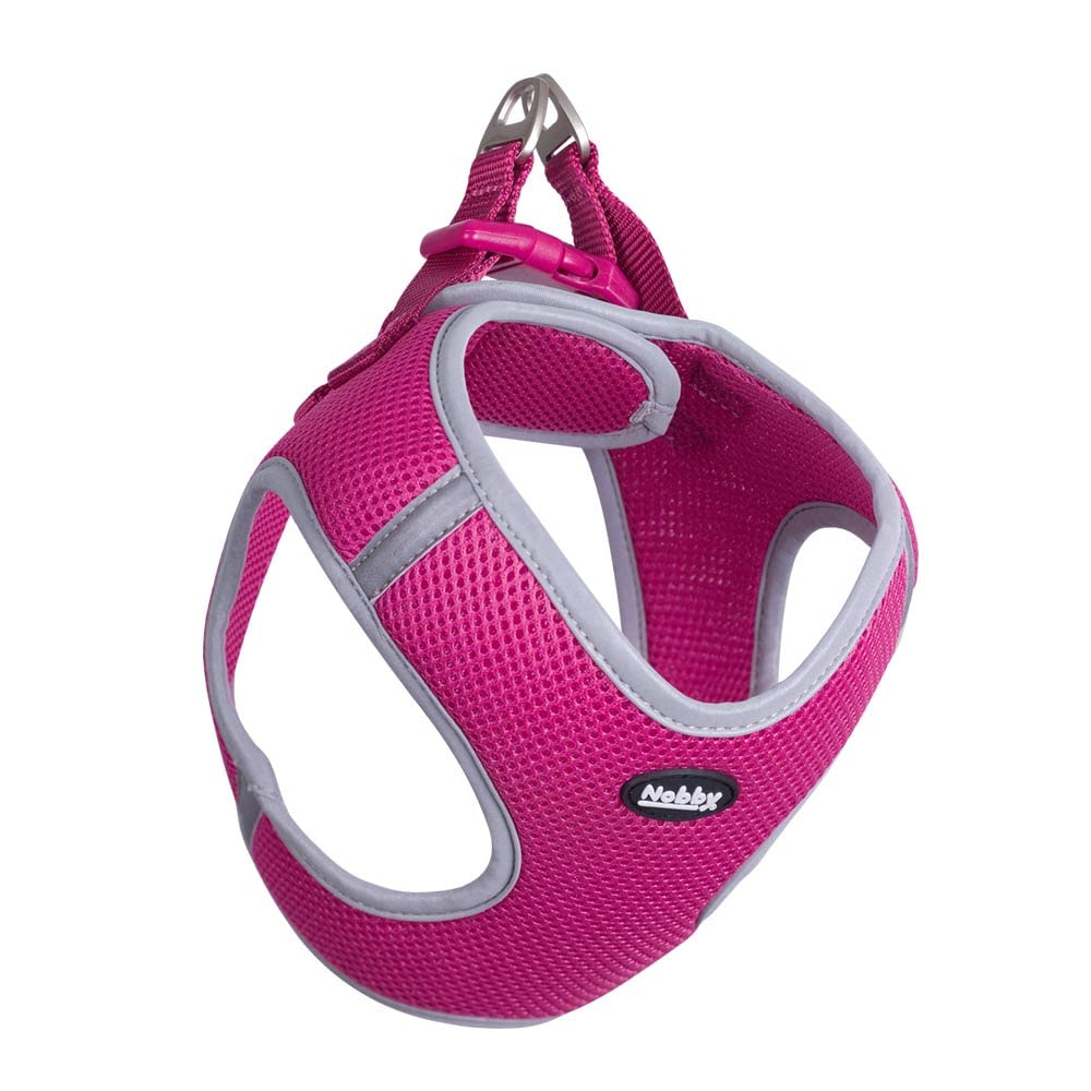 Nobby Delight Mesh Harness, Raspberry, XXS: Chest: 20-25 cm, Belly: 30-35 cm, 10 mm, Pack of 1