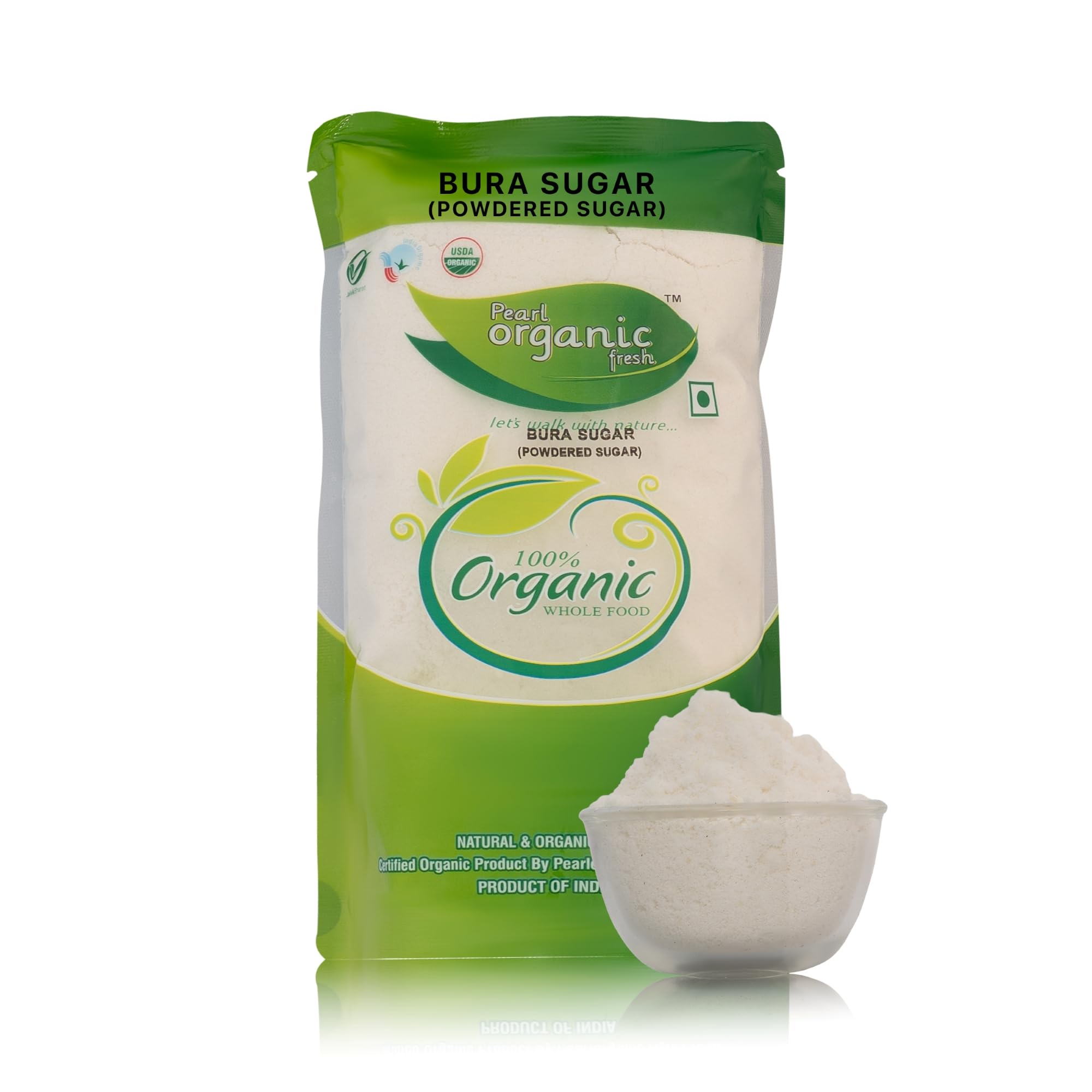 Pearl Organic Fresh Bura Powdered Sugar | Desi Khand Powder | Unrefined Cane Sugar | Chemical-Free & Sulphur-less Natural Sweetener for Sweets, Prasad & Baking (1 Kg)-image-28