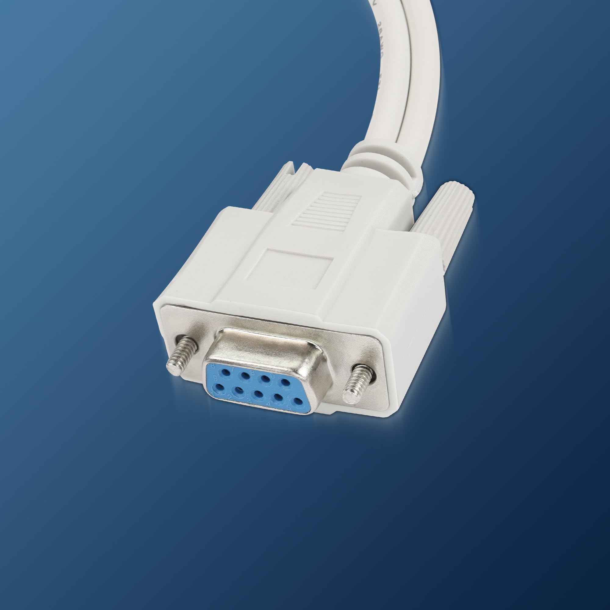 DB9 Y Splitter Cable DB9 9 Pin 1 femmina ale a 2 femmine Rs232 Serial Splitter Adapter Straight-Through Cable per collegare vari dispositivi di interfaccia seriale 30cm