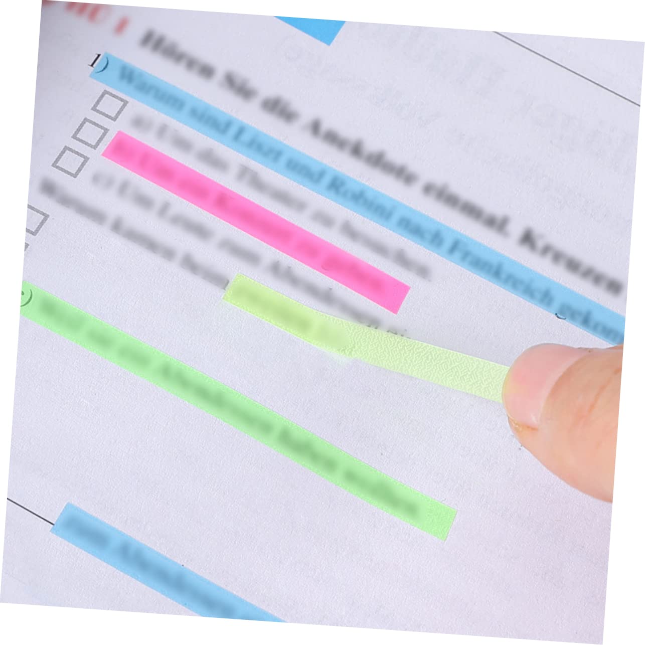 3 Set Di Strisce Adesive Per Lettura Efficienti Adesivi Per Ufficio Scolastico Etichette Per Libri Forniture Per Marcatura 5 Fogli * 3