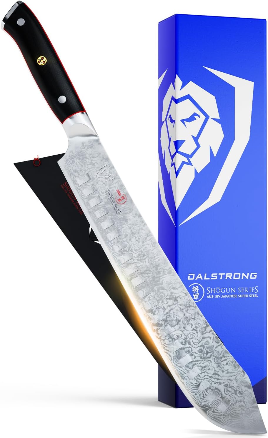 DALSTRONG Bull Nose Butcher Knife - 10 inch - Shogun Series ELITE - Japanese AUS-10V Super Steel - Vacuum Heat Treatment - with Sheath - Meat, BBQ, Breaking Knife - Kitchen Knife - BBQ, Brisket