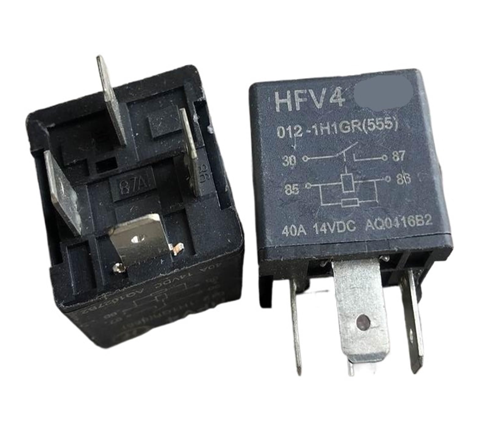 YZWRWRMKTB 1pc HFV4 012-1H1GR(555) (V4-1A-12V-40A) Relay 4 pins ; base