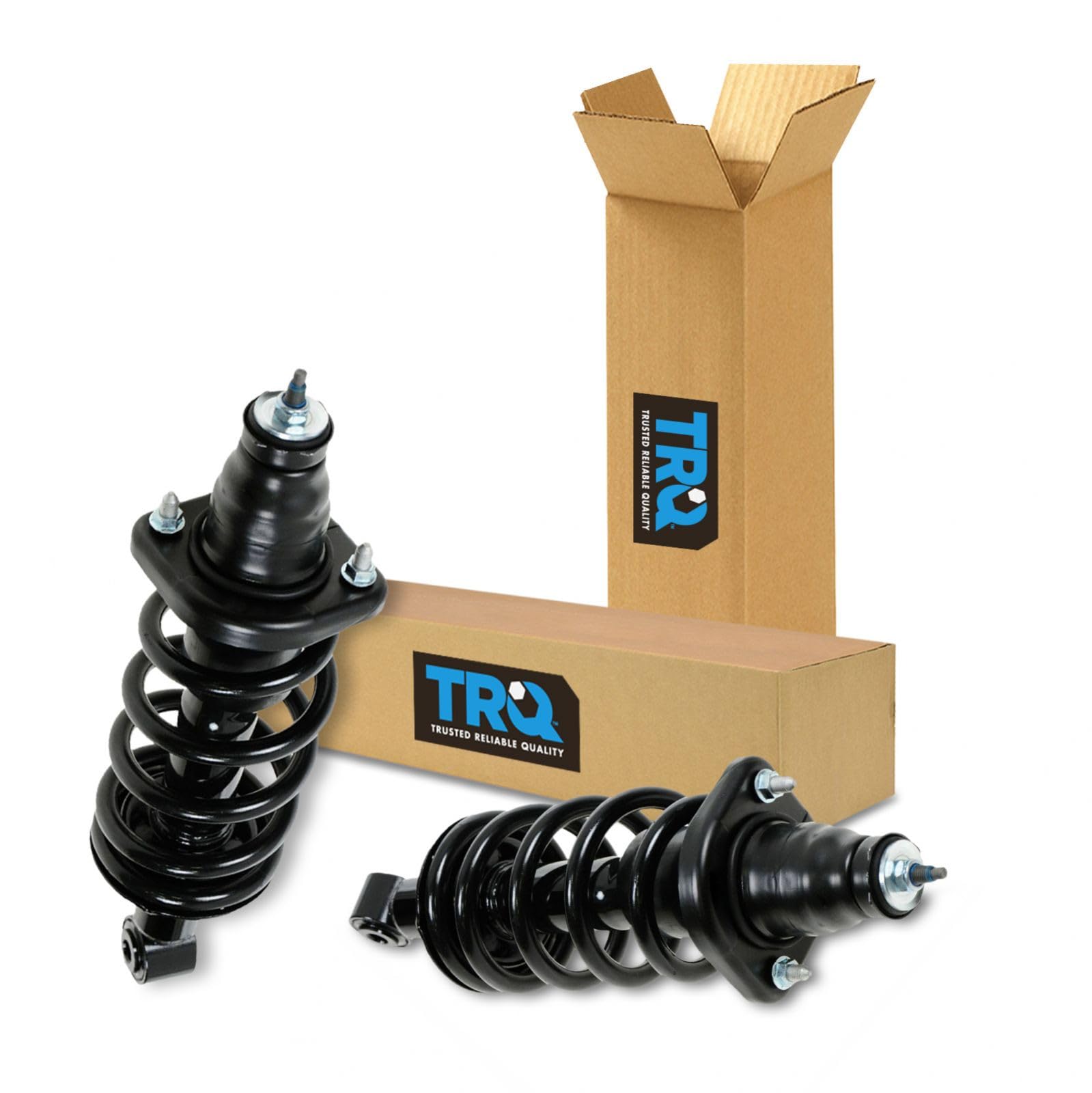 TRQ Rear Shock &amp; Spring Strut Assembly Set Driver &amp; Passenger Side Compatible with 2002-2006 Honda CR-V