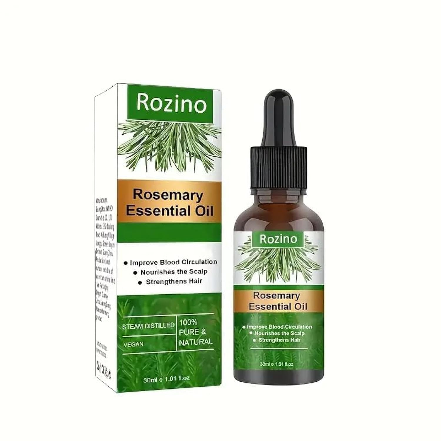 Buy Rozino Rosemary Essential Oil for Hair Growth & skin care, Pure
