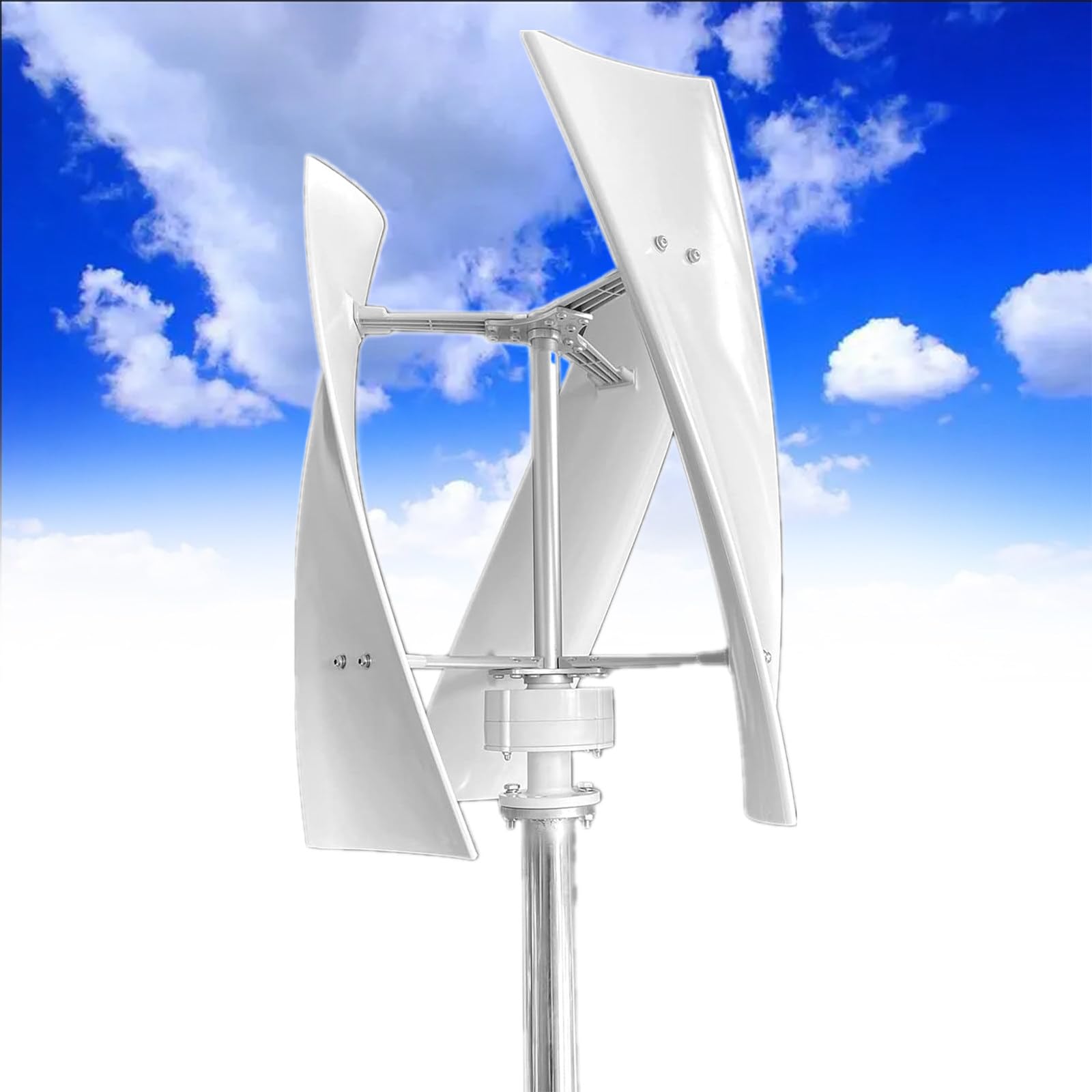 12000W Wind Turbine Generator for House, AC Permanent Magnet Wind Generator with Wind-Solar Controller, Vertical Wind Power Generator,12V