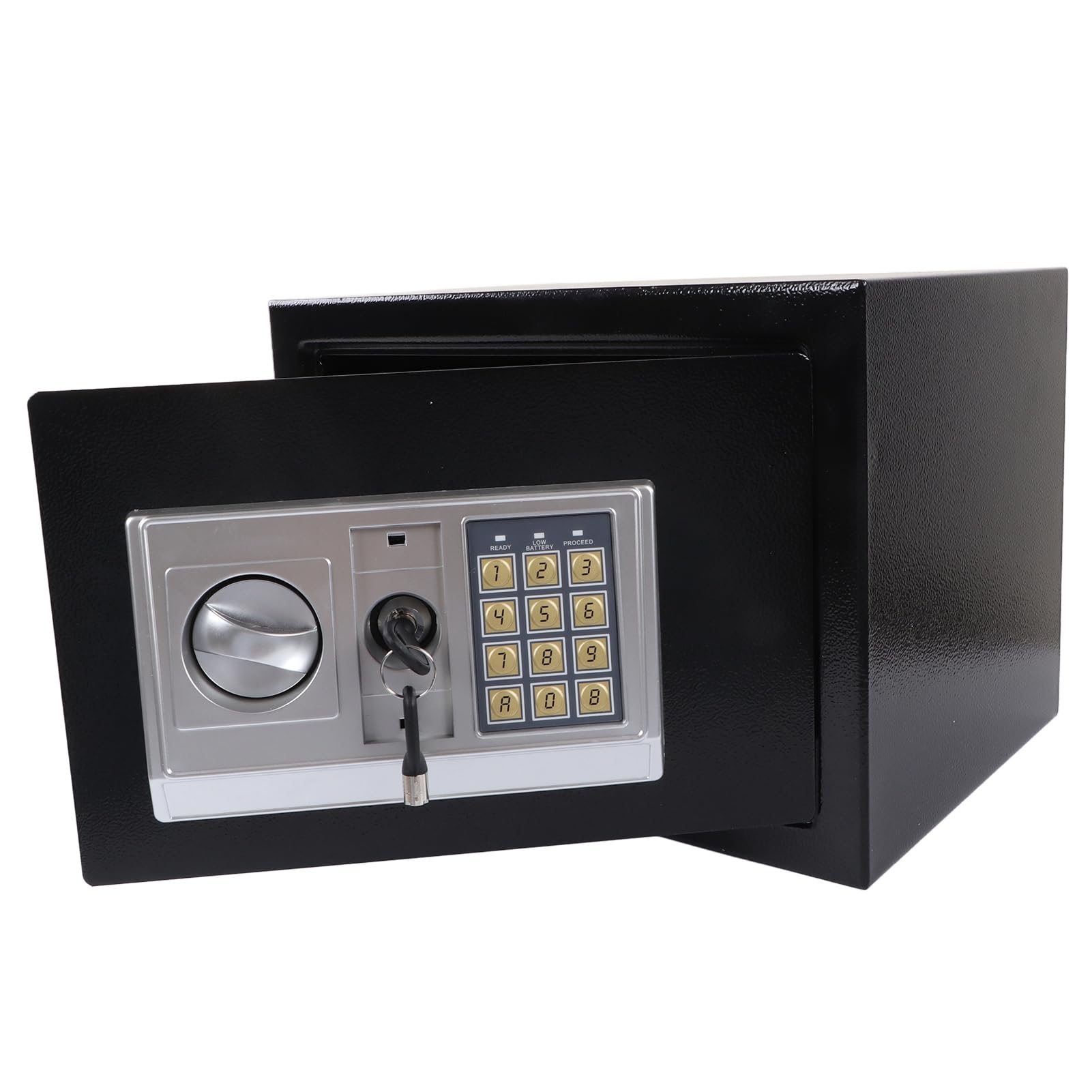 Electronic Safe Box Password Security Box/Cover High-Curity Home Cabinet für Wertsachen, Schmuck, Rechnungen und Dokumente, Schwarz