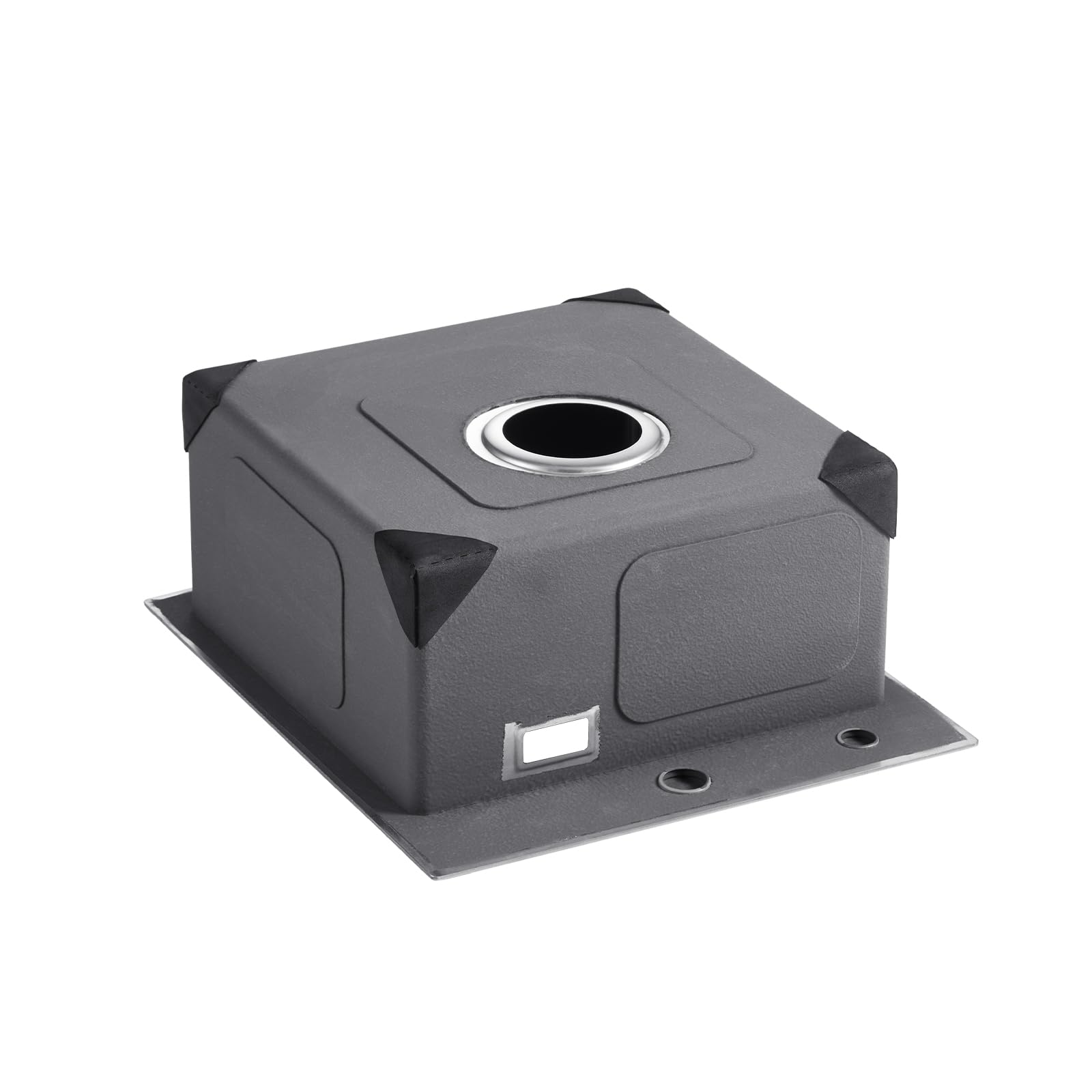 VEVOR Évier de Cuisine 40 cm à Montage par le Haut en Acier Inox 304, Cuve Simple à Poser et Encastrer avec Accessoires pour Camping-car, Cuisine, Bar