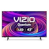 43-inch Quantum 4K QLED HDR Smart TV w/Dolby Vision HDR, 120fps @1080p PC Gaming, WiFi 6, Bluetooth Headphone Capable, Apple AirPlay, Google Cast Built-in (VQD43M-0801, New)