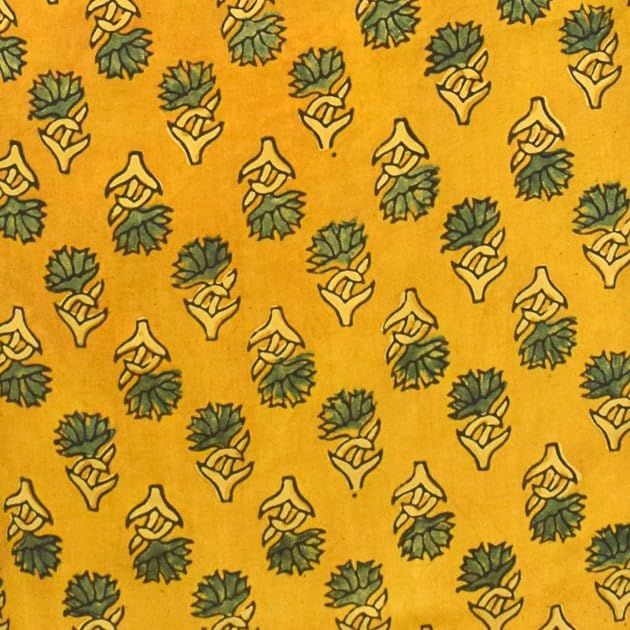 Image of Ethnics of Kutch Womens's Ajrakh Modal Silk Natural Dye Hand Block Print Unstitched Kurta Fabric