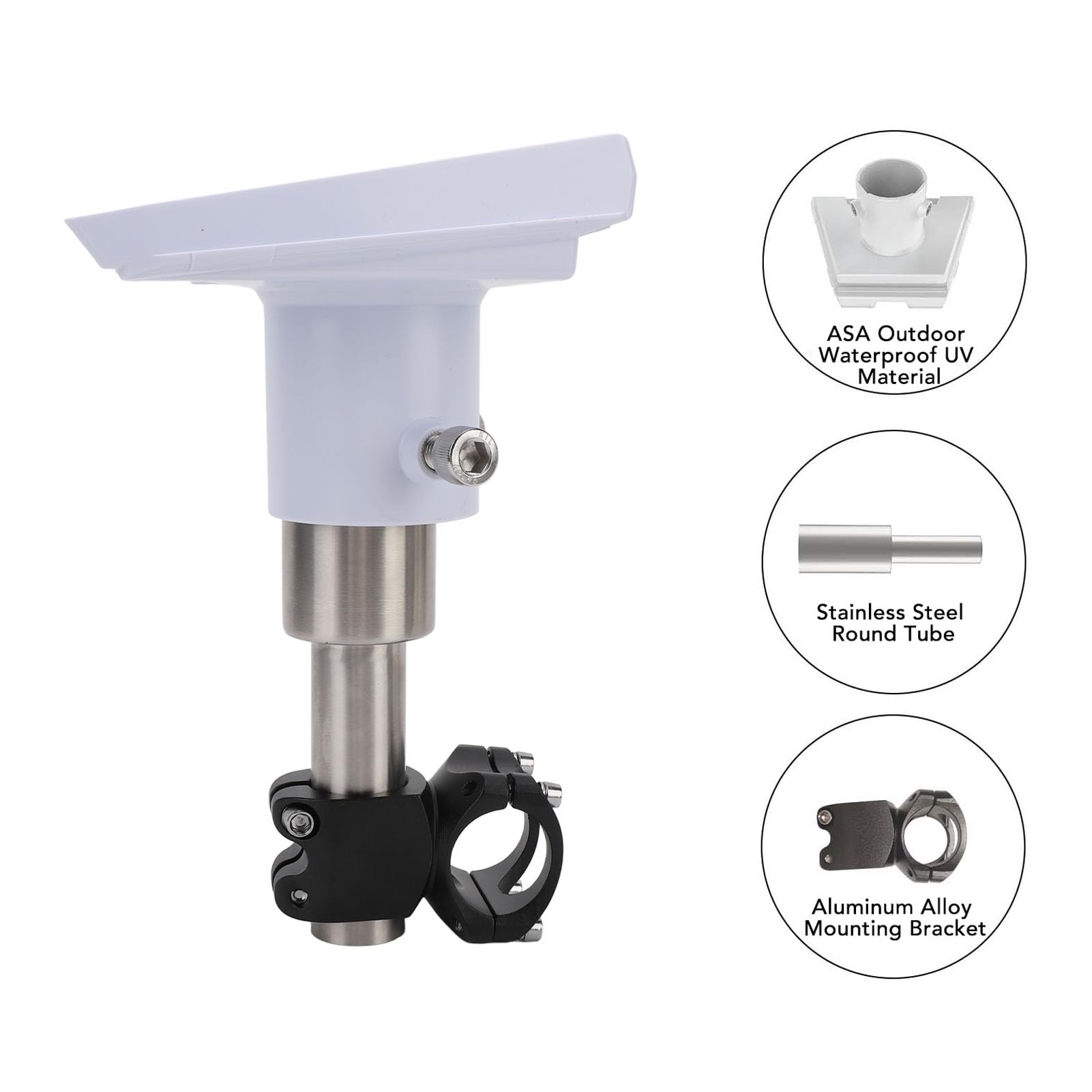 Adattatore per Tubo Gen 3, Supporto per Scala per Gen 3, Kit di Montaggio Regolabile per Parabola Standard V3 per Palo, Tetto, Yacht,
