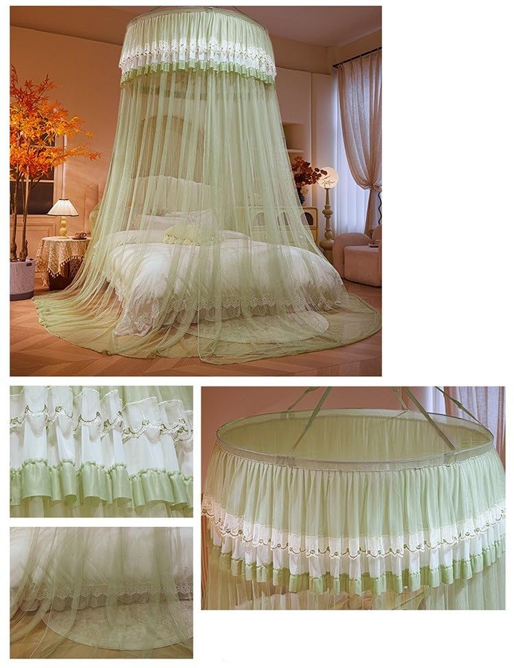Baldaquin rond de lit en tissu et maille premium pour adulte - 2