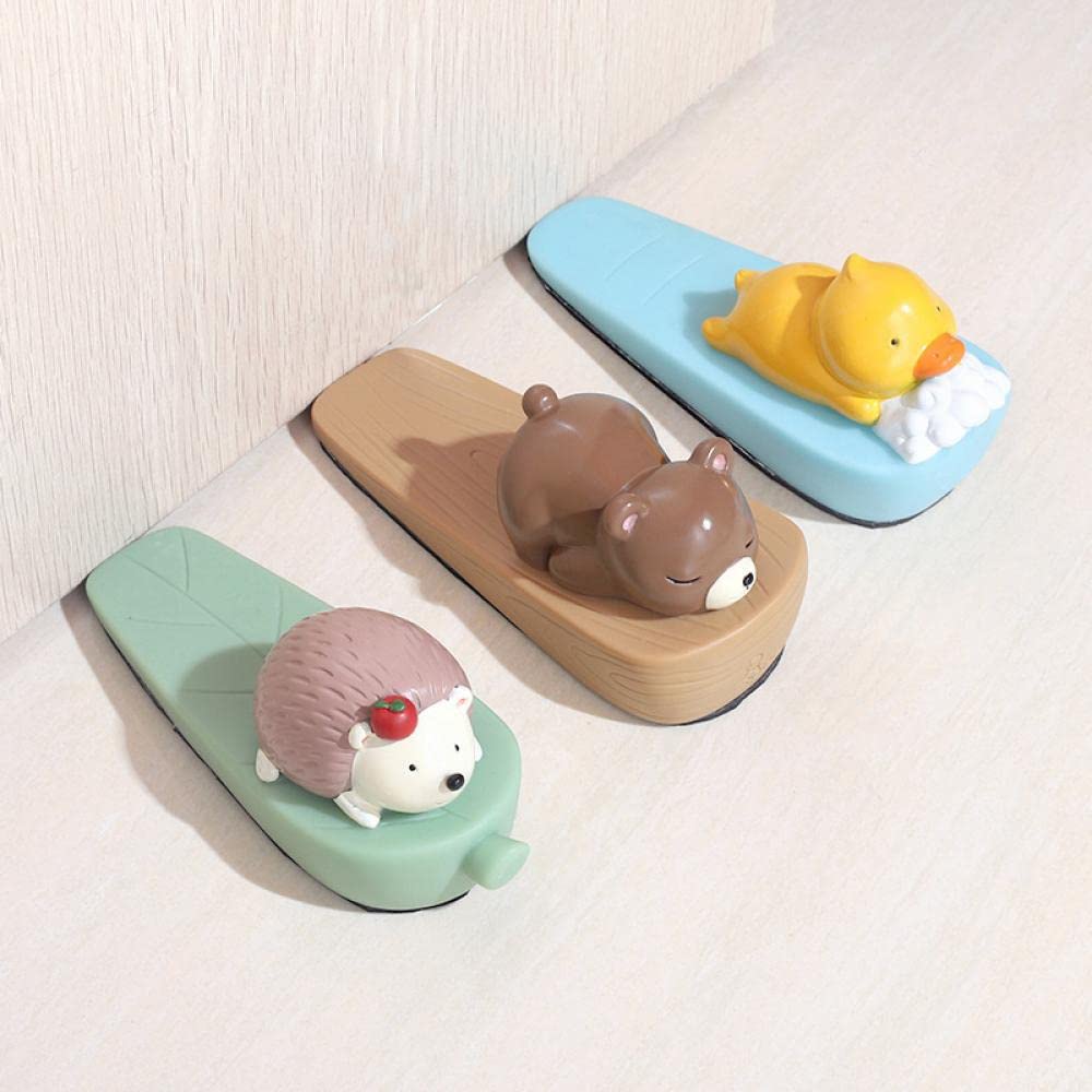 Fermaporta a forma di animale, in PVC, a forma di gatto.