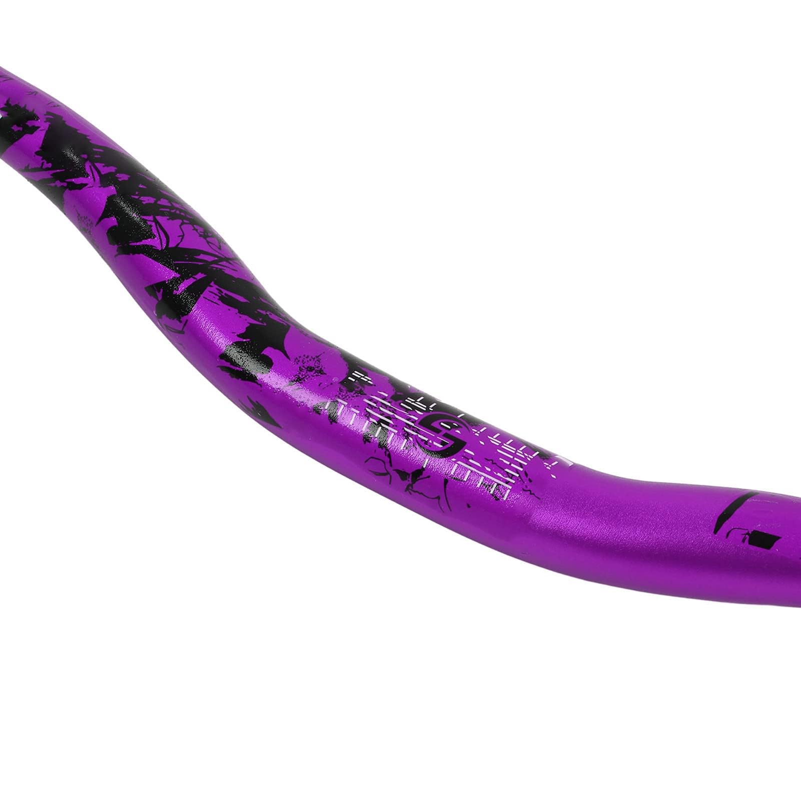 Agatige MTB Mountain Bike Bicicletta Manubrio Extra Lungo Lega di Alluminio 31.8x720mm 700mm Riser Bar(Viola)