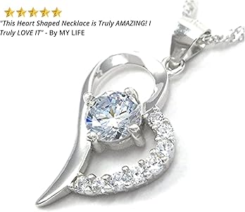 SJS Collection Forever in My Heart Sterling Silver Pendant