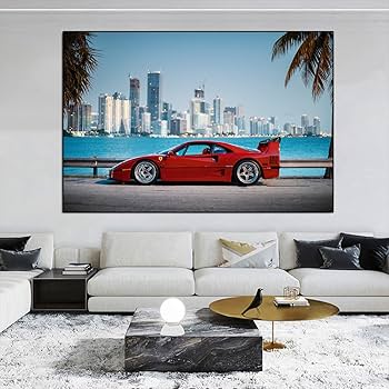 Amazon.co.jp: HD印刷レトロクラシック高級スポーツカー