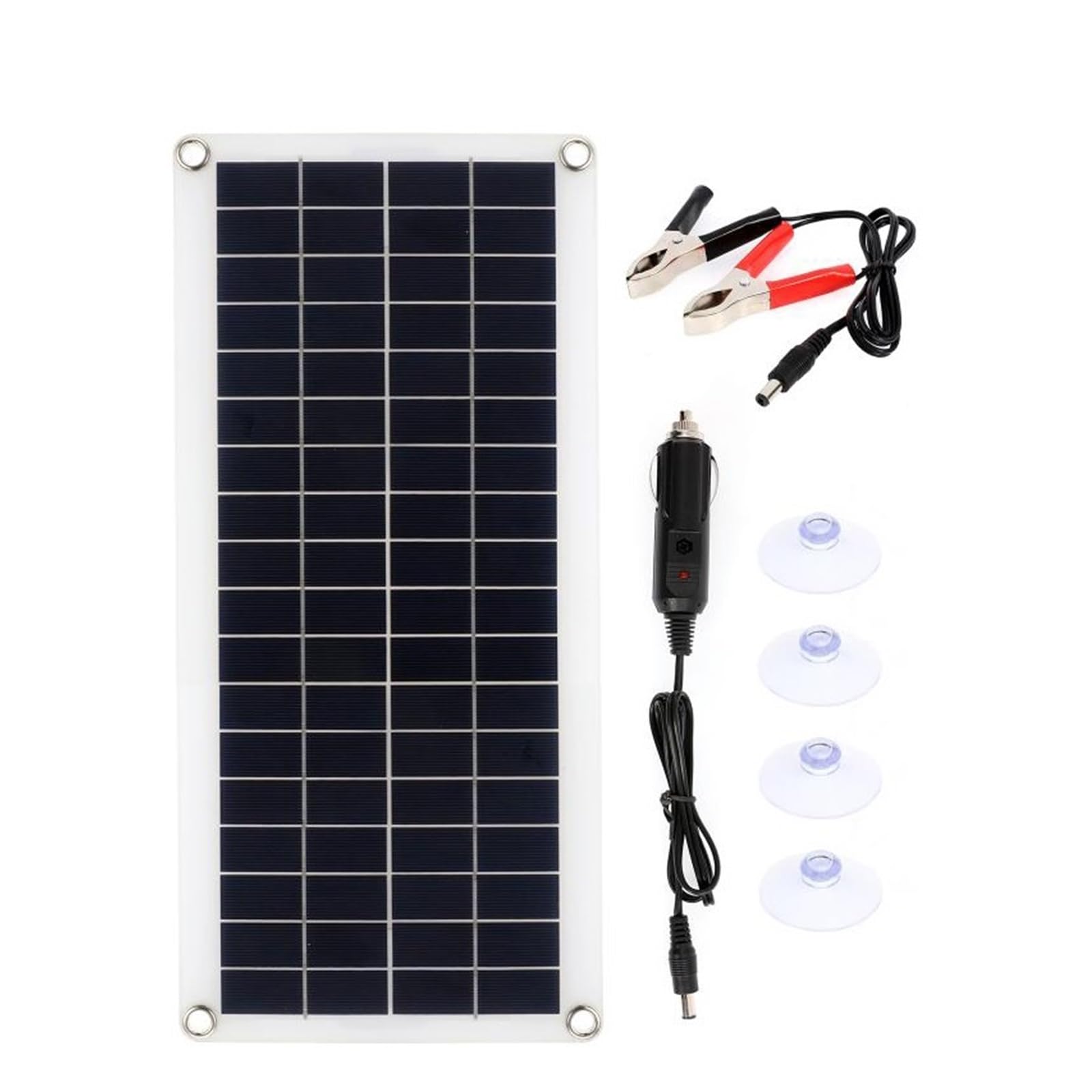 Pannello Solare Kit Pannello Solare 100W Dual 12V USB con Controller 30A / 60A Celle solari Poly Celle solari for Caricabatterie for Auto Yacht RV Pannello Solare ad Alta efficienza(Color:B)