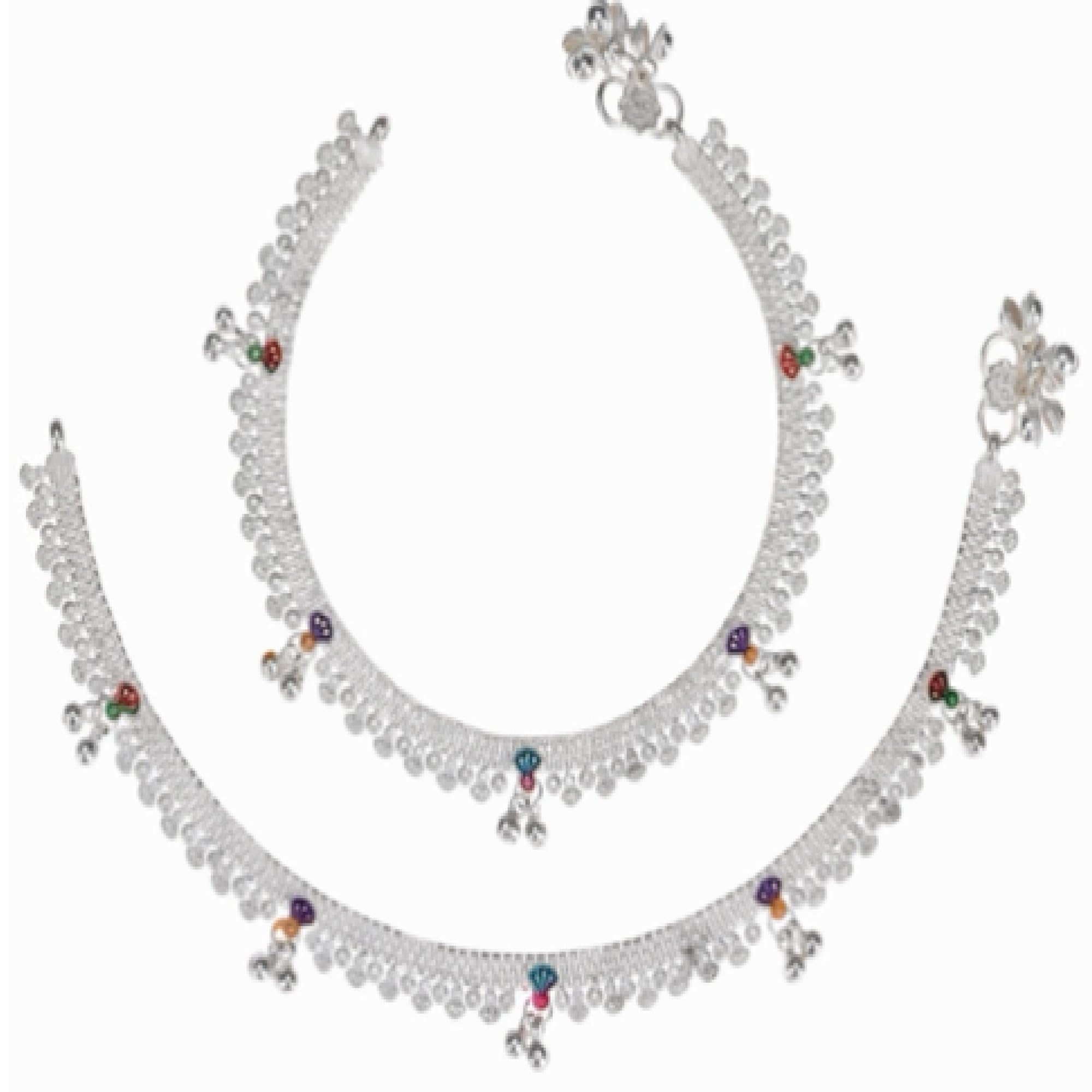 See full amazon price history chart for NAVMAV Indian Traditional Oxidied Anklet/Payal/pajeb for Women & Girls Fancy Collection with White Plating Attached Ghungroo Designer Barefoot Jewellery Pack of 1pair (Anklets) NAVMAV Indian Traditional Oxidied Anklet/Payal/pajeb for Women & Girls Fancy Collection with White Plating Attached Ghungroo Designer Barefoot Jewellery Pack of 1pair (Anklets) (B0C8NXHS3V) Amazon Price History, Amazon Price Tracker
