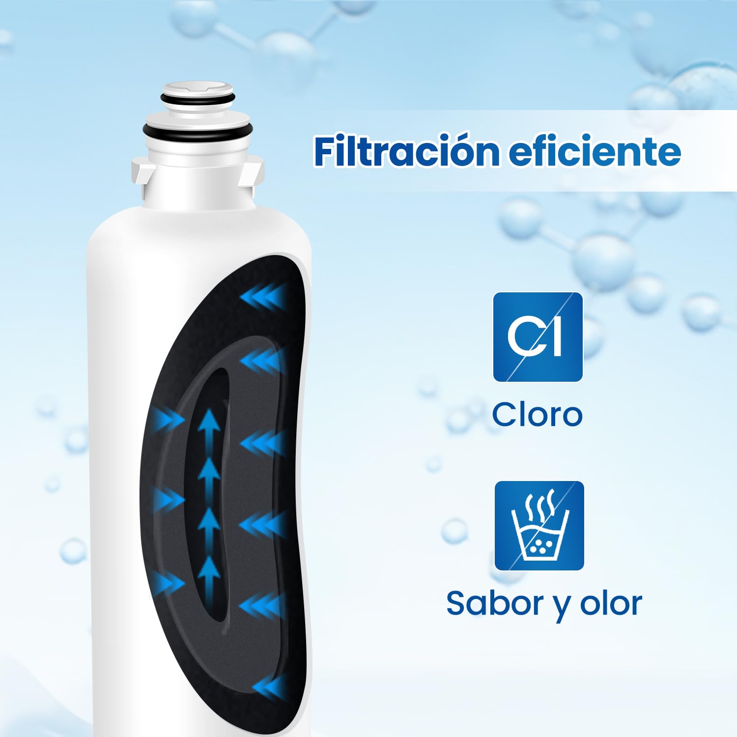GOLDEN ICEPURE 1 filtros de agua para frigorífico Siemens Bosch Neff Ultra Clarity Pro 11032518 BORPLFTR50, BORPLFTR55, KS50ZUCP RA450012