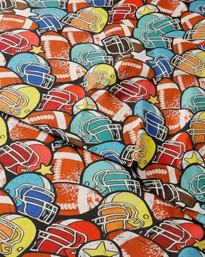 Image of Kids Queen All Star Helmets Bed Sheets - 4 Piece All Star Helmets Sheet Set
