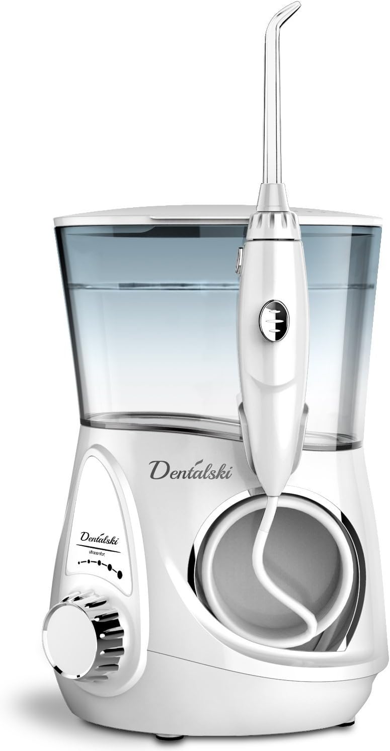 Dentalski® Professional Water Flosser Oral Irrigator DS-600w with 5 Jet Tips