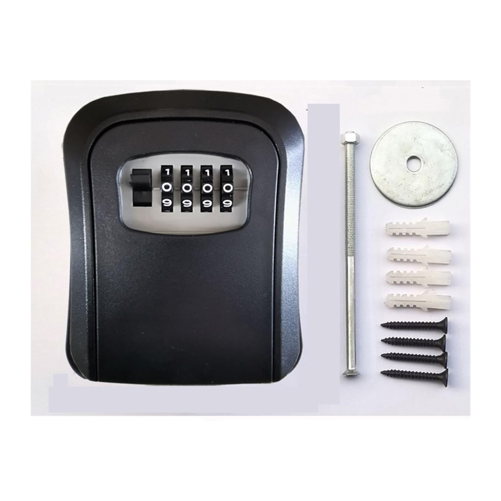 Mthckxjbsuz 242 Safe Box, Key Safe Box Outdoor, Plastics Wall-Mounted Weatherproof Combination Storage Lock Indoor And Password(242)