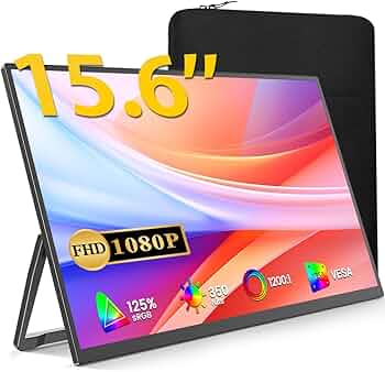 Amazon.co.jp: モバイルモニター 15.6インチ 保護ケース付き Vimonic