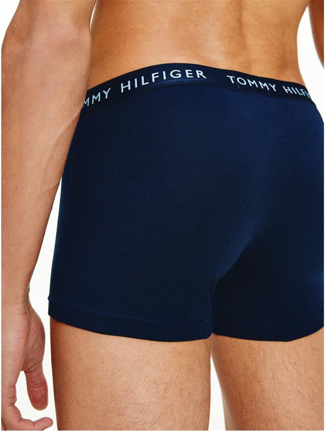 Tommy Hilfiger Men's 3 Pack Trunks, Blue, S