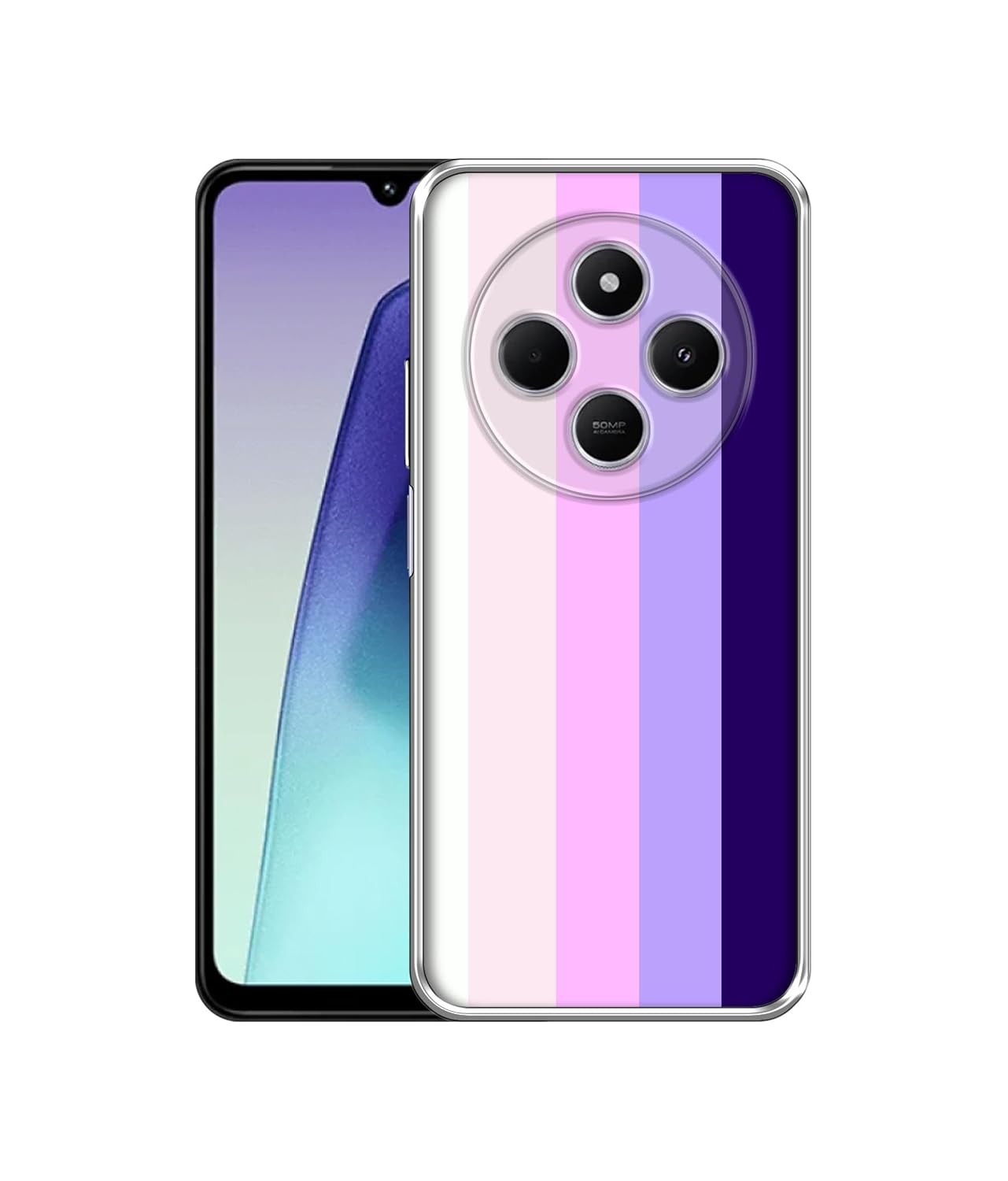Pink and Purple Lines Printed Silicon Soft TPU Back Case Cover for Mi Redmi A4 5G / 14C 5G / 14R 5G / Poco C75 5G Pink and Purple Lines Printed Silicon Soft TPU Back Case Cover for Mi Redmi A4 5G / 14C 5G / 14R 5G / Poco C75 5G