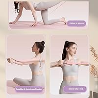 Vista 3 de Figure 8 Resistance Band with Handles, Elastic Bands for Working Out,Arm,Back,Shoulder Training Elastic Ropes,Exercise Equipment for Yoga
