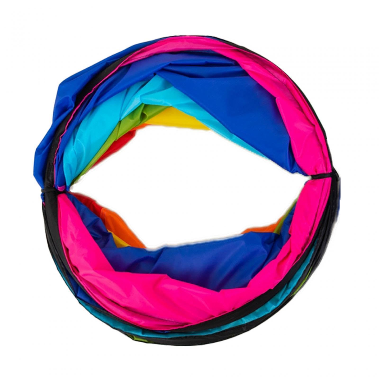 Baoblaze Spieltunnel für Kinder, Zeltspiel, bunt, faltbar, tragbar, Krabbeltunnel für Hunde, Katzen, Kinder, Jungen und Mädchen im Freien, mit Tragetasche