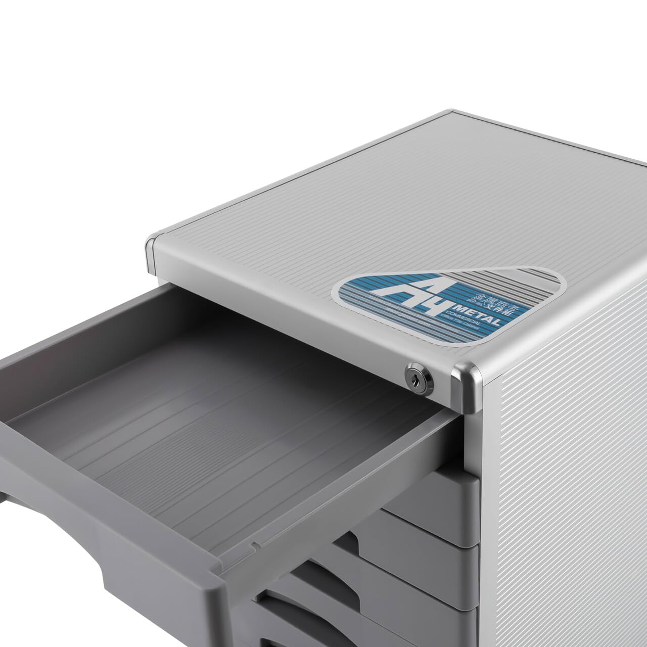Schubladenbox Ablagebox SchüBe Integriertes Design BüRo Zuhause Studie Stifte BüRomaterialien Dokumentenspeicherbox Mit 7Geschlossenen Schubladen AblagefäCher Stapelbar Organizer GroßEr KapazitäT