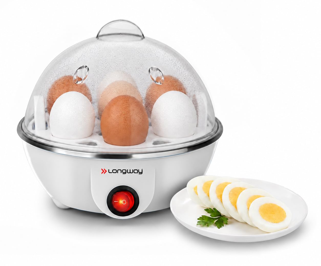 LONGWAY Eggo 350W Egg Boiler - Cook 7 Eggs! -1 LONGWAY Eggo 350W Egg Boiler - Cook 7 Eggs! -1