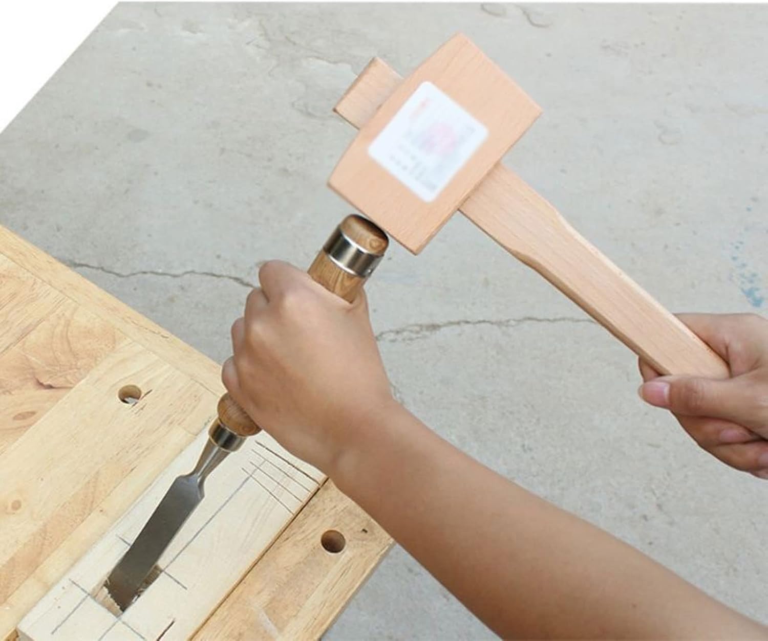 INLIMA Hammer Quality Beech Solid Carpenter Wood Wooden Mallet Hammer Handle Woodworking Tool Drop Shipping