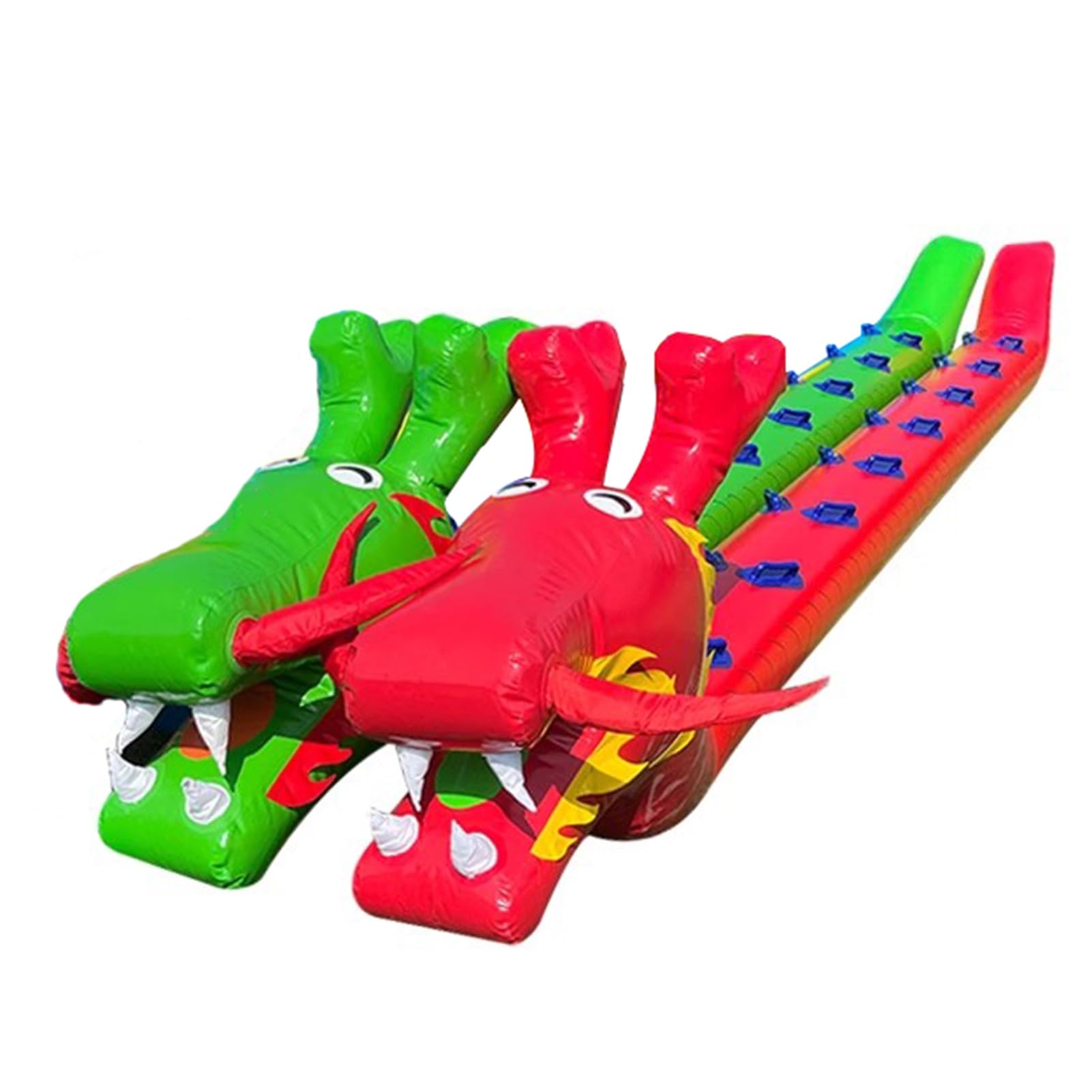 IBOWZ Stück Field Day Teamwork Game PVC Aufblasbares Drachenboot Fun Sports Team Running Competition Gerät mit Luftpumpe