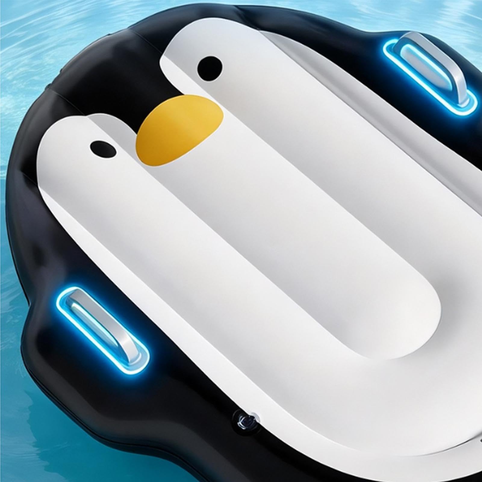 Planche de Surf Gonflable pour Enfant Mignon pingouin avec poignée pour | Jouet bodyboard gonflable Pour garçons filles piscine lac détente fête aquatique