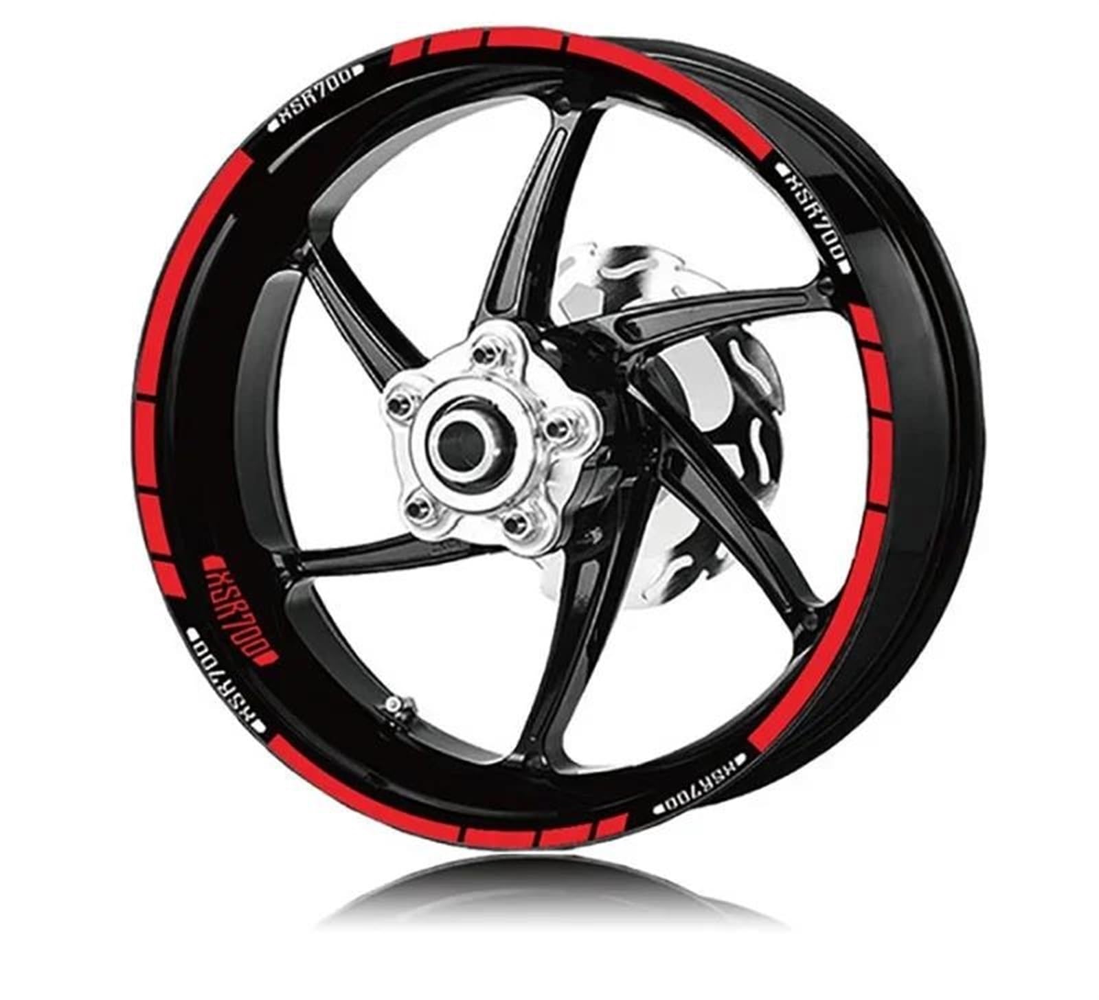 Motorcycle Wheel Decal Stickers Stripes Reflective Waterproof Kit for Yamaha XSR700 XSR900 XSR 700/900 Decorative(Color6)