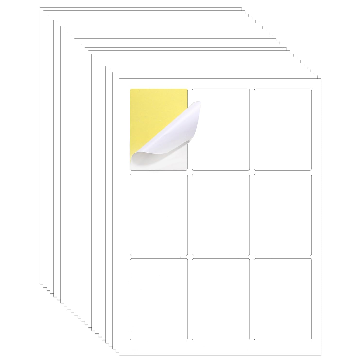 24 Sheets Blank Stickers for Playing Cards, Printable Labels Ink Jet Printers White On Print Your Custom Playing Cards for Game Tarot & Study Card