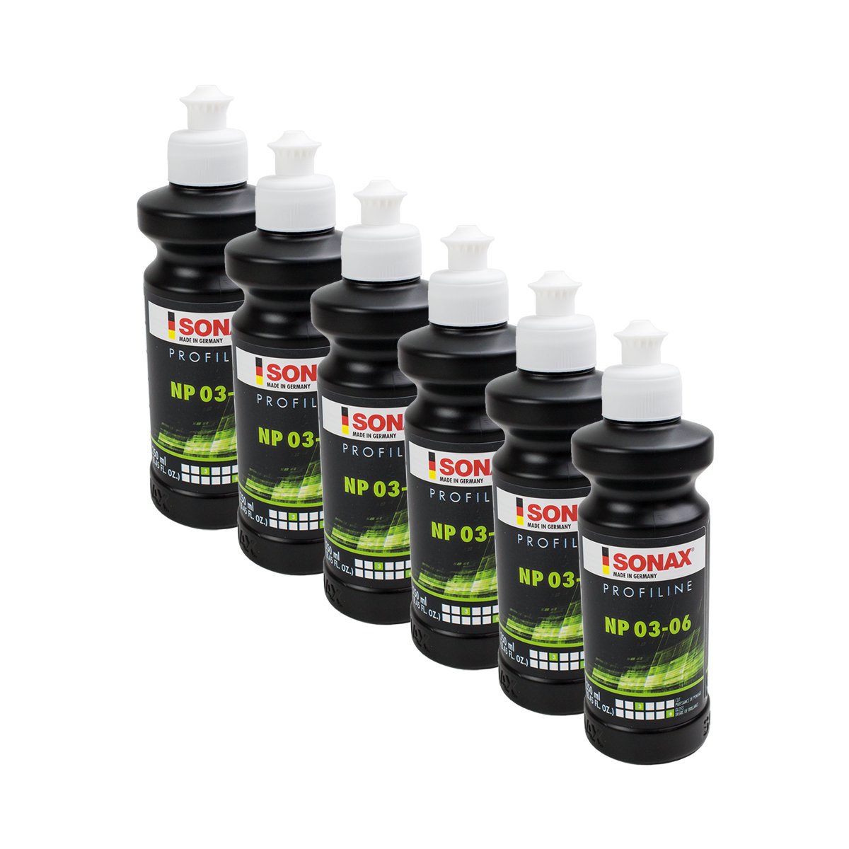SONAX 6 x 02081410 ProfiLine NP 03 – 06 silikonfrei Nano Polish abrillantador 250 ML