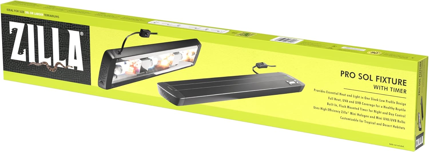 Zilla Pro Sol Fixtures With Timer 30 Inches,Black