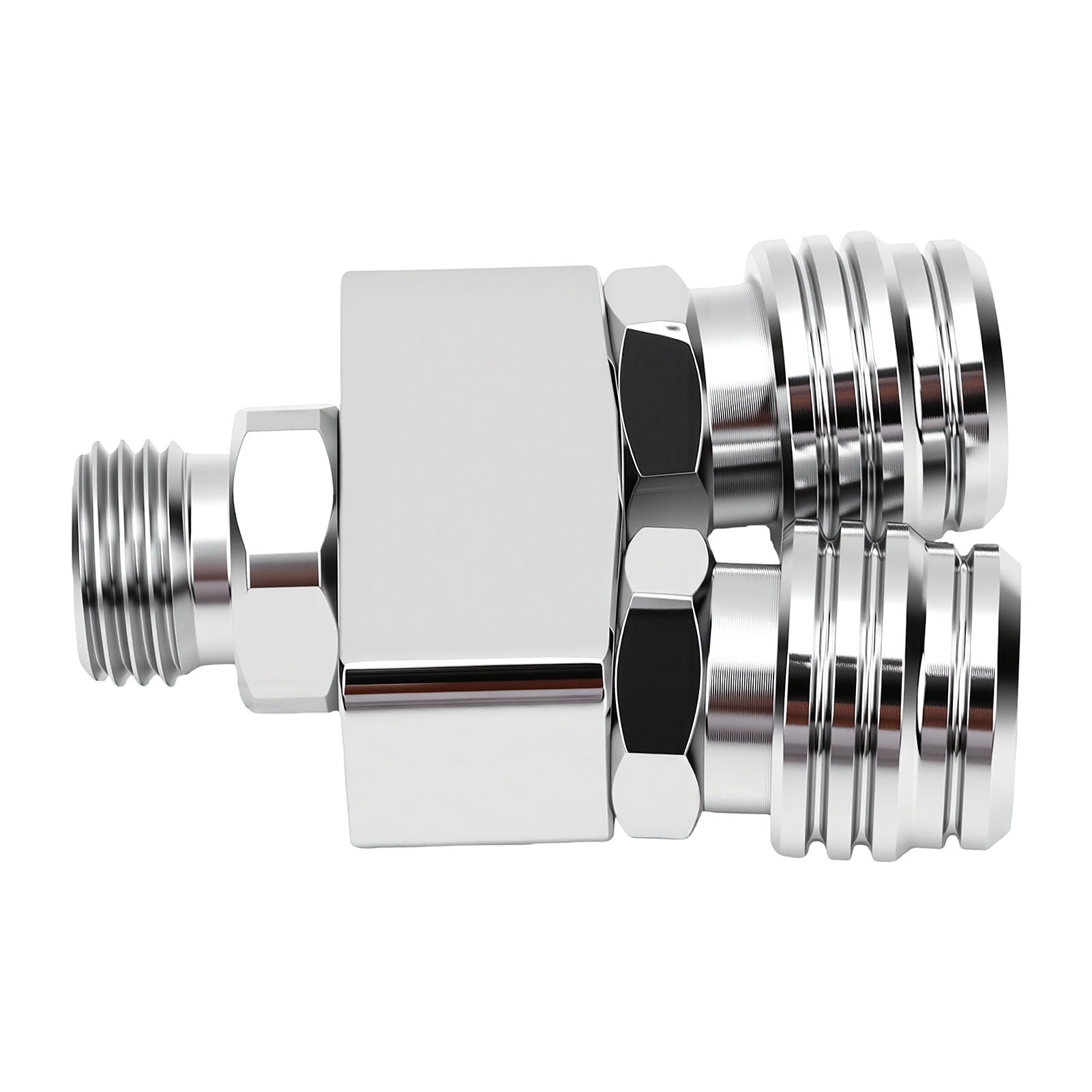 Scuba LP Hose Splitter, Low Pressure Brass Adapter | Costruzione in ottone, nominale 200 psi, filettatura standard 9/16-18 UNF, collegamento a doppio tubo