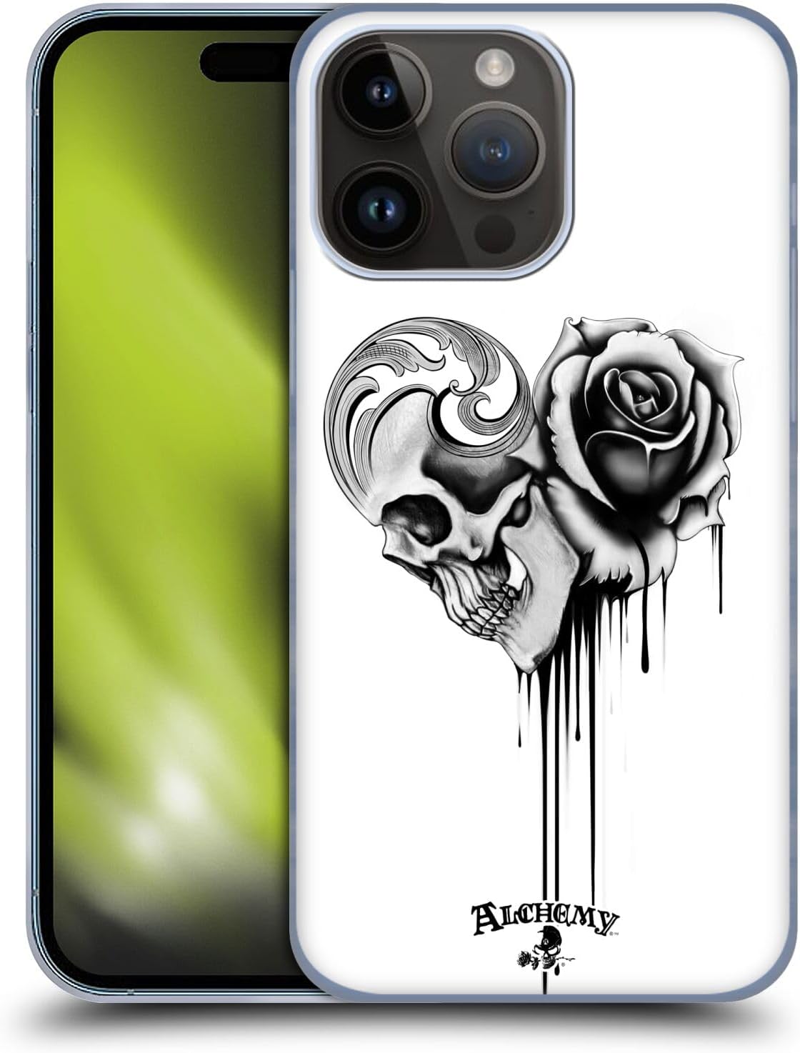 Head Case Designs Officially Licensed Alchemy Gothic Black Love Graphic Art Hard Back Case Compatible with Apple iPhone 15 Pro Max